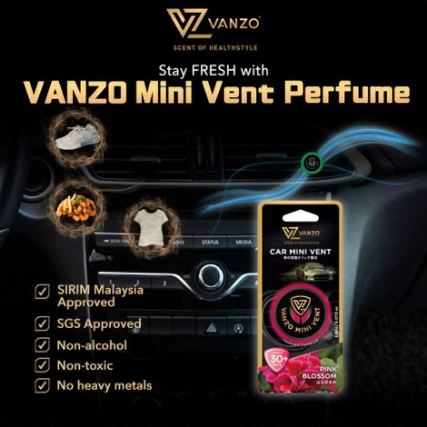 Car Mini Vent Perfume 2ml Pink Blossom