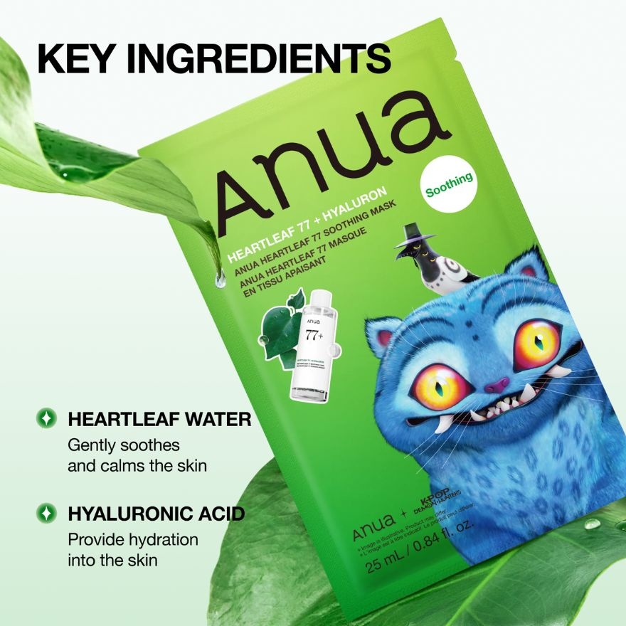 KPop Demon Hunters Heartleaf 77 Soothing Mask 1s image