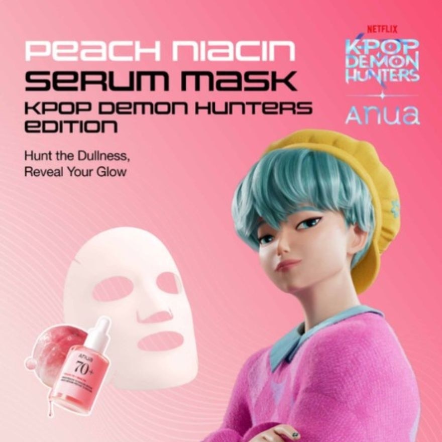 KPop Demon Hunters Peach 70 Niacin Serum Mask 1s
