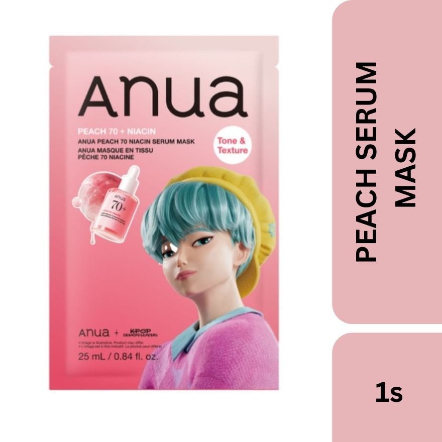 KPop Demon Hunters Peach 70 Niacin Serum Mask 1s