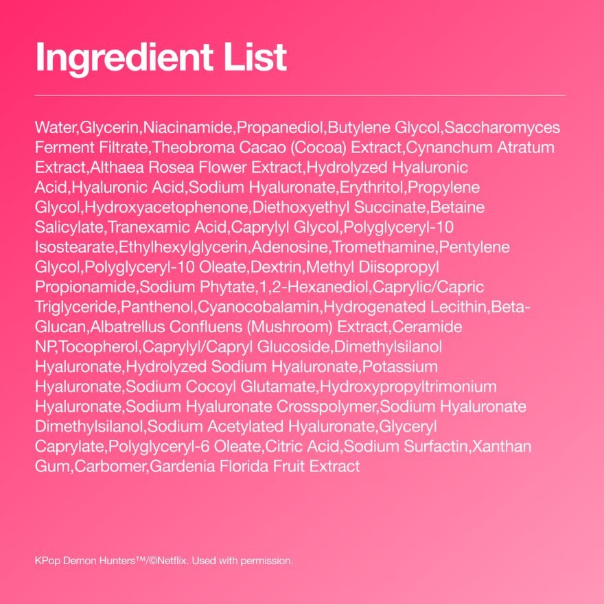 KPop Demon Hunters Niacinamide Txa Serum Mask 1s image
