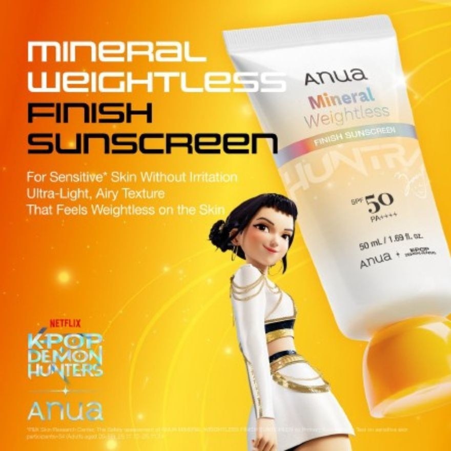 KPop Demon Hunters Mineral Weightless Finish Sunscreen SPF 50 PA++++ 50ml