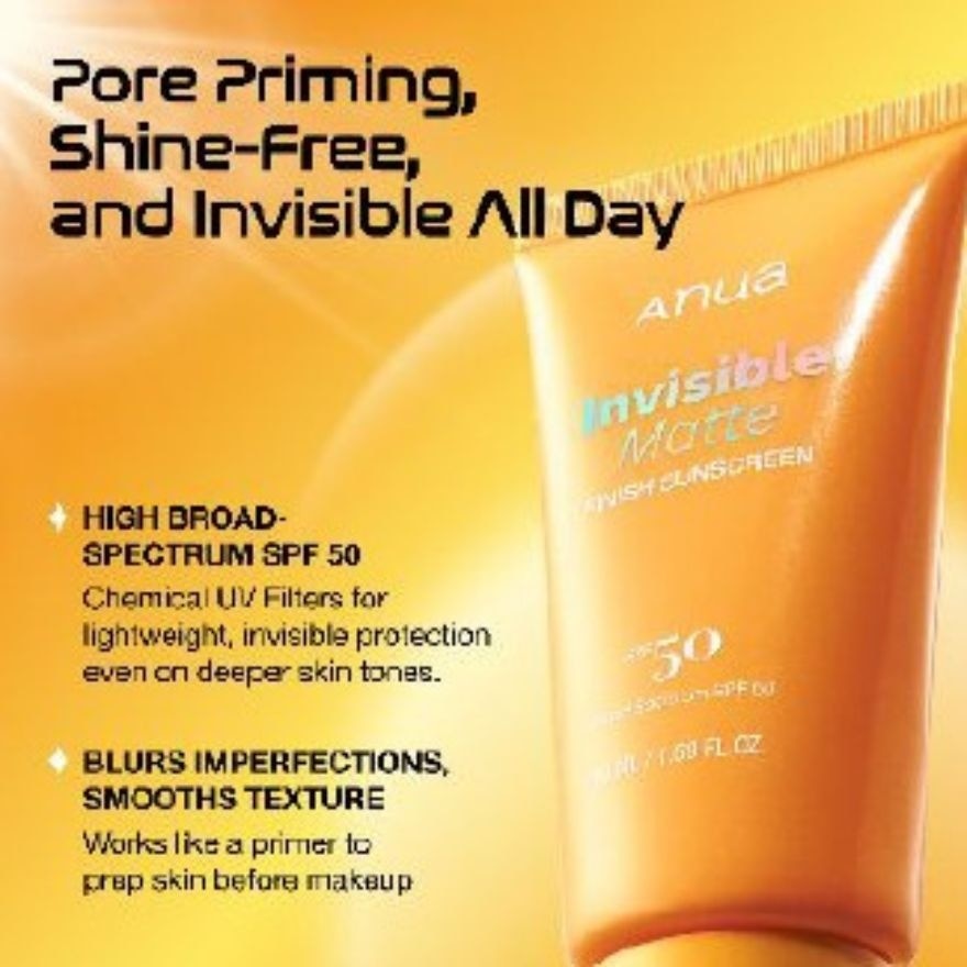 KPop Demon Hunters Invisible Matte Finish Sun Screen SPF 50 PA+++ 50ml