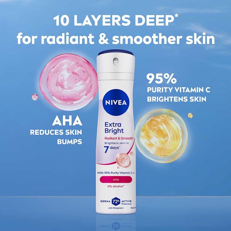[Buy 2 Free 1] Deodorant Radiant & Smooth Spray 3x150ml