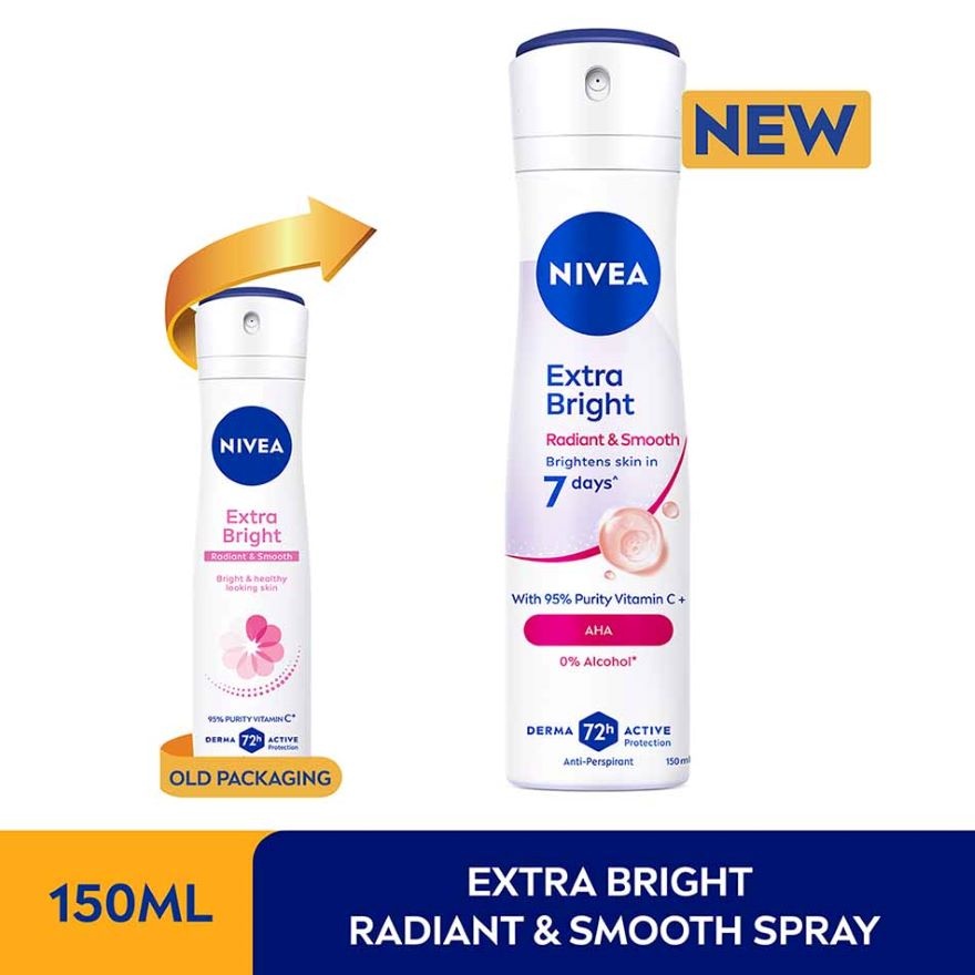 [Buy 2 Free 1] Deodorant Radiant & Smooth Spray 3x150ml