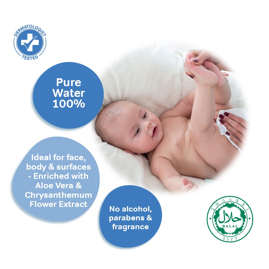 Ultra Gentle Baby Wipes - 80 wipesx2x12