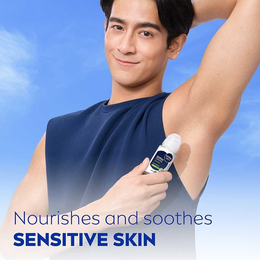 [Buy 2 Free 1] Deodorant Derma Control Sensitive Roll On 3x50ml