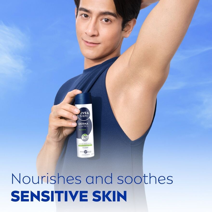 [Buy 2 Free 1] Deodorant Derma Control Sensitive Spray 3x150ml