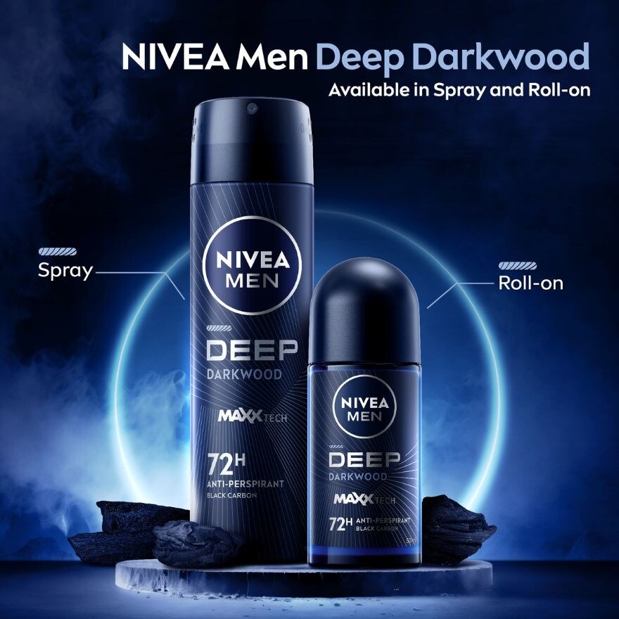 [Buy 2 Free 1] DEEP Deodorant Roll On Twin Pack 3x50ml