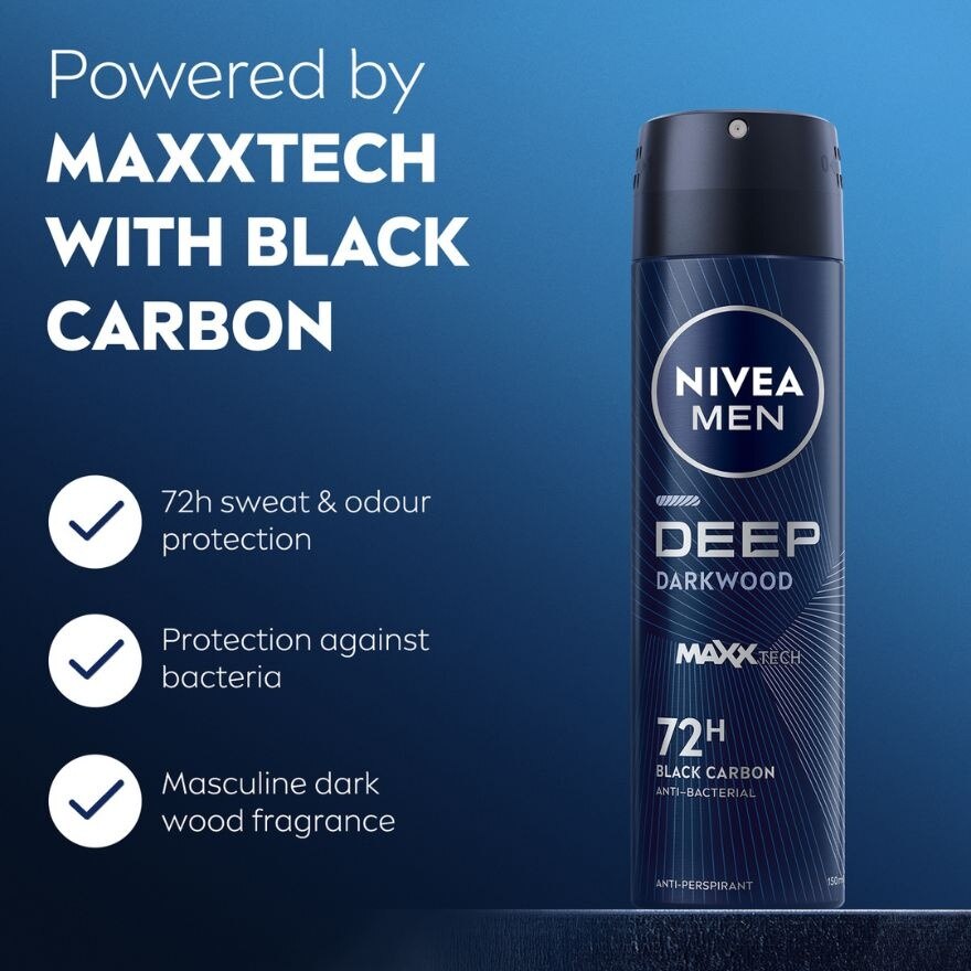 [Buy 2 Free 1] DEEP Deodorant Spray 3x150ml