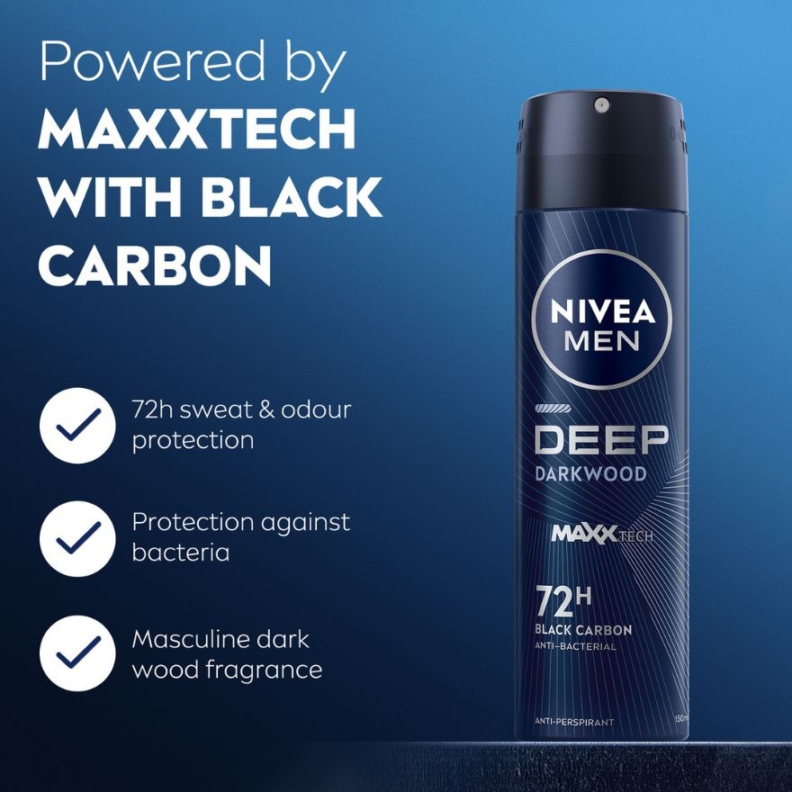 [Buy 2 Free 1] DEEP Deodorant Spray 3x150ml