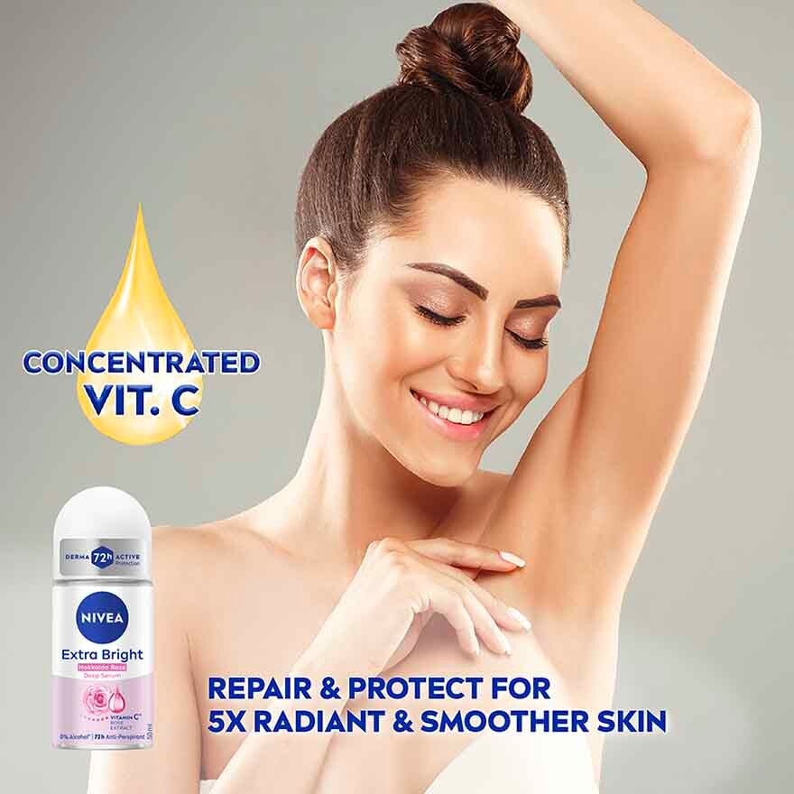 [Buy 2 Free 1] Deodorant Deep Brightening Serum Hokkaido Rose Roll On 3x50ml