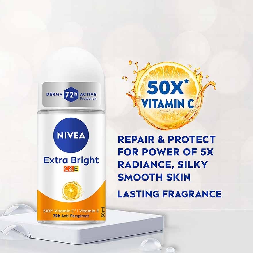 [Buy 2 Free 1] Deodorant Extra Bright C&E Roll On 50ml x3