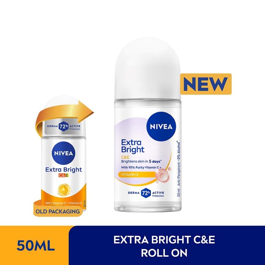 [Buy 2 Free 1] Deodorant Extra Bright C&E Roll On 50ml x3