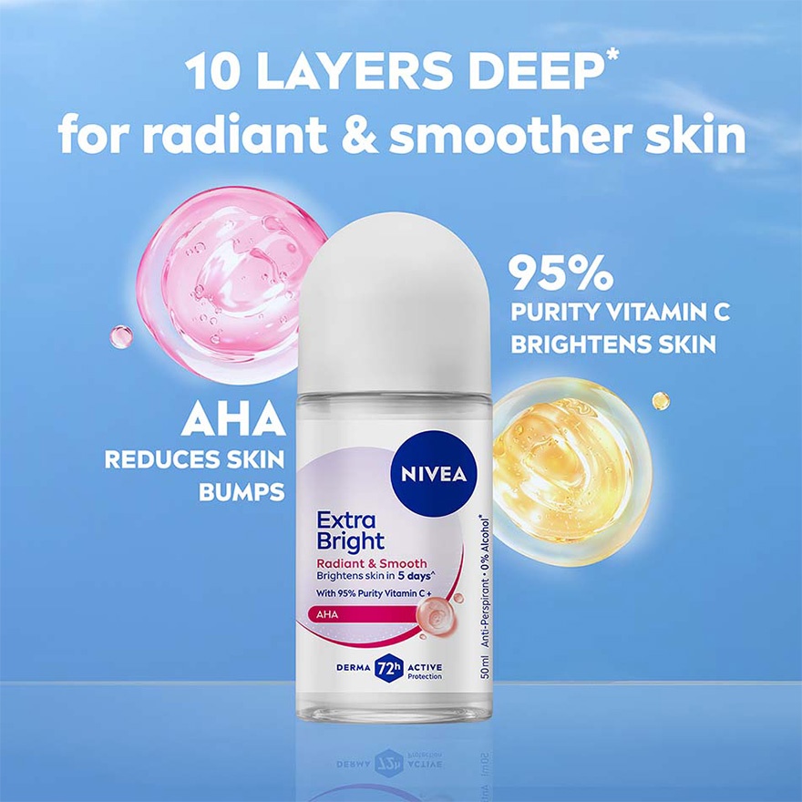 [Buy 2 Free 1] Deodorant Radiant & Smooth Roll On 3x50ml