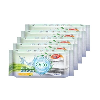 ORITA - Kitchen Wet Wipes 40s x 5s