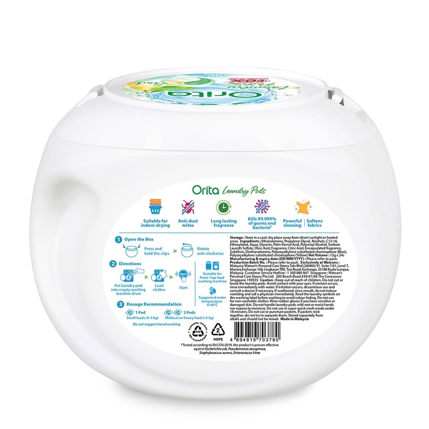 English Pear Laundry Pods 24s x 3s