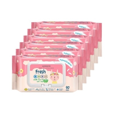 WATSONS - Baby Wipes Fresh Hypoallergenic 90's x 6s