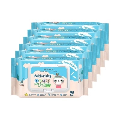 WATSONS - Baby Wipes Moisturizing 90's x 6s