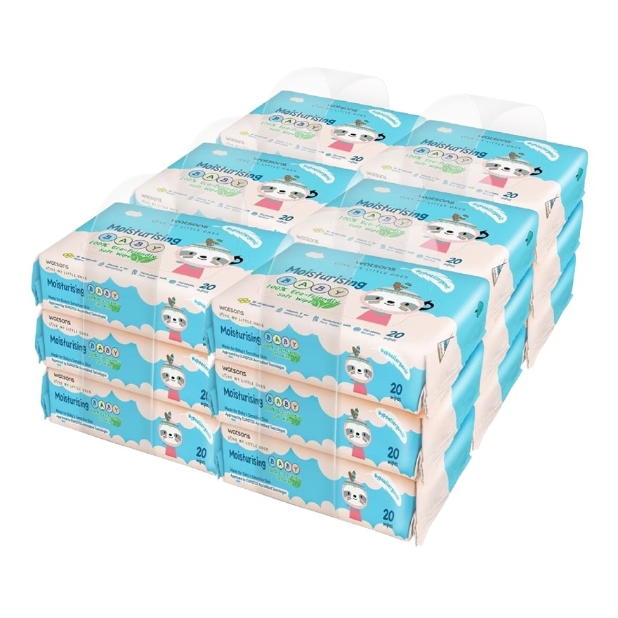 Lotion Baby Wipes 20's x 3 x 6s