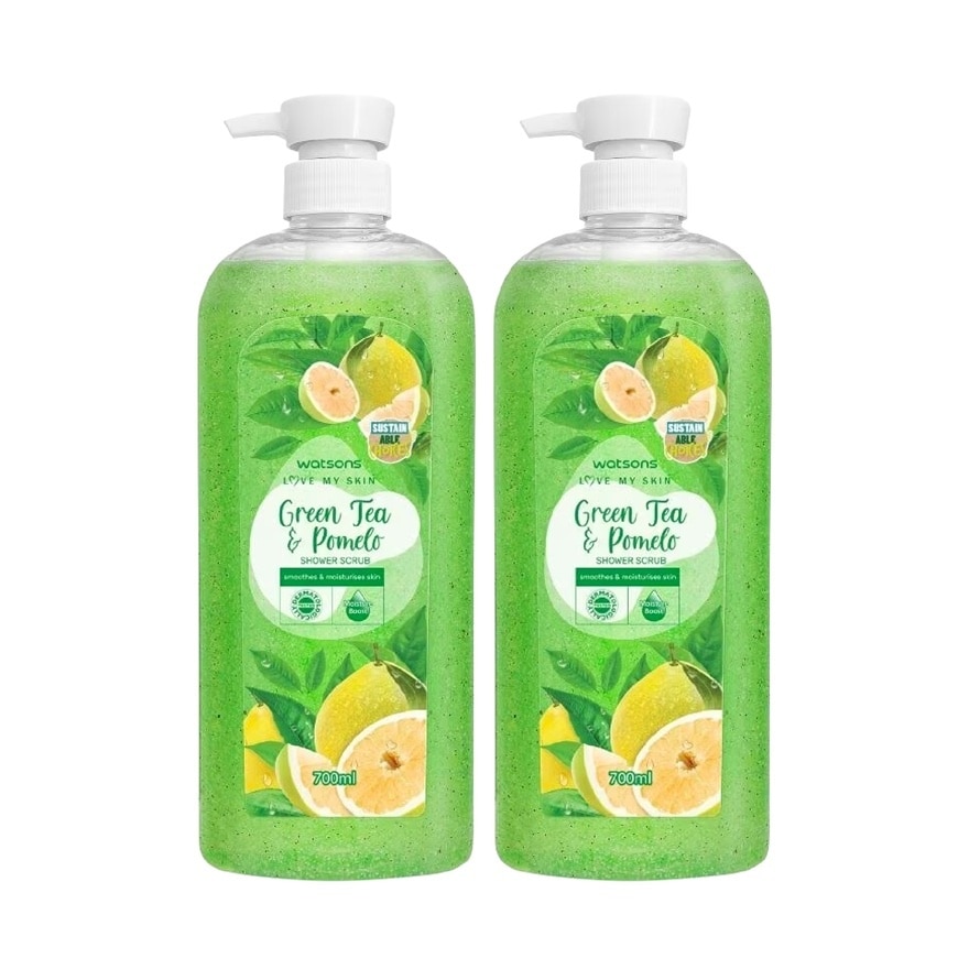 Green Tea Pomelo Shower Scrub  700ml x 2s