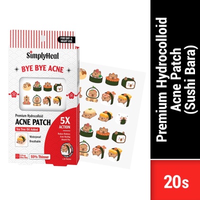 SIMPLYHEAL - Sushi Bara Day & Night Premium Hydrocolloid Acne Patch 20s
