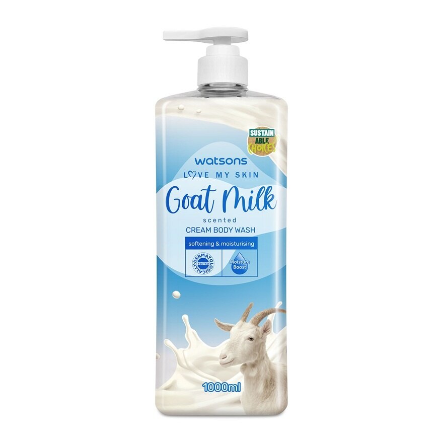 Goat Milk Cream Body Wash 1000Ml x 3s