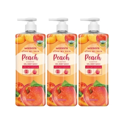 WATSONS - Peach Scented Gel Body Wash x 3s