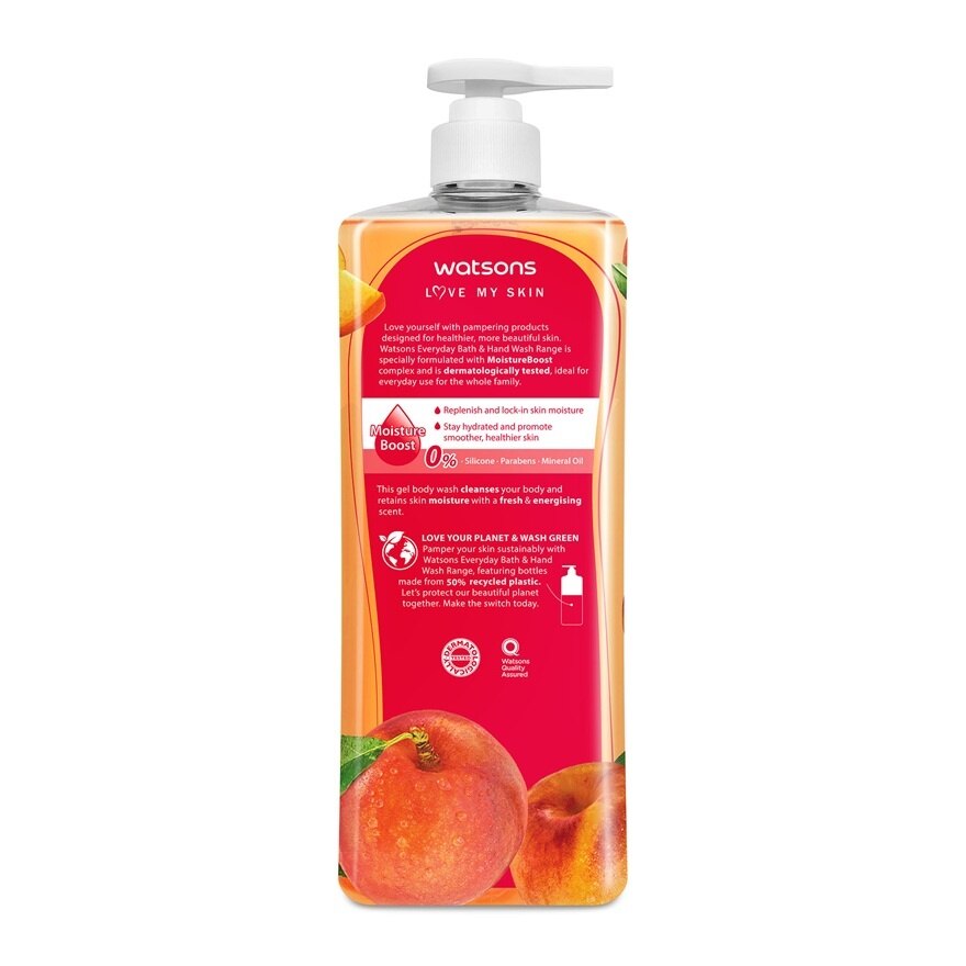 Peach Scented Gel Body Wash x 3s