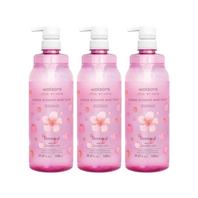WATSONS - Body Wash-Cherry Blossom 1000ml x 3s
