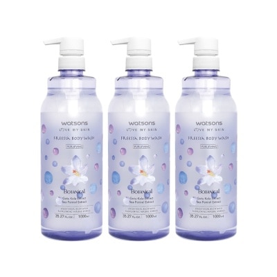 WATSONS - Botanical Body Wash-Freesia 1L x 3s
