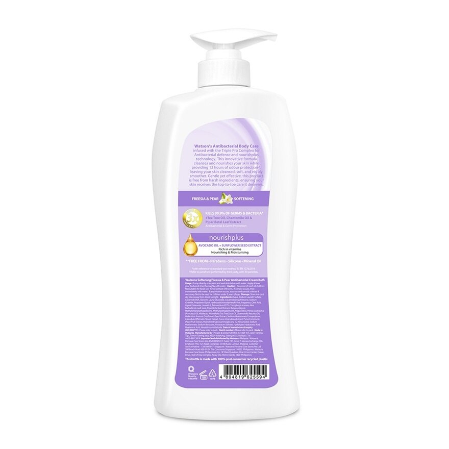 Freesia Pear Softening Antibacterial Cream Bath 1000Ml x 3s