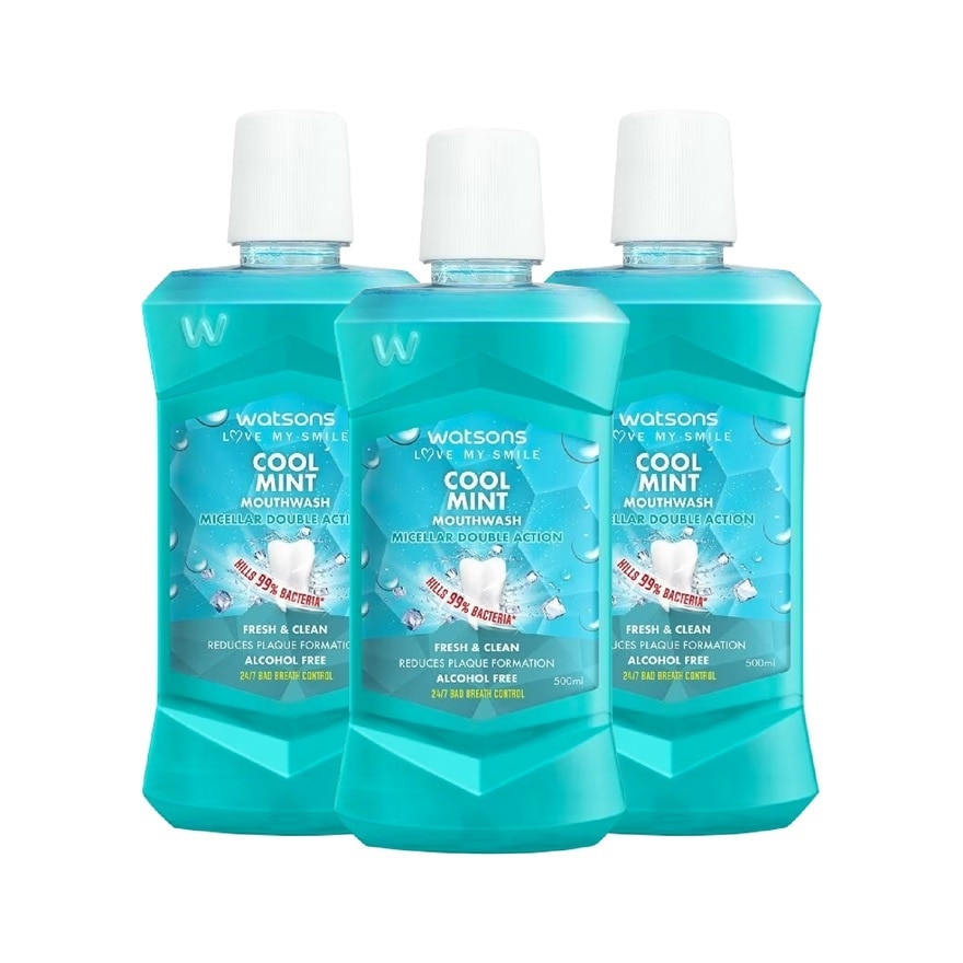 Mouth Wash Cool Mint 500ml x 3s
