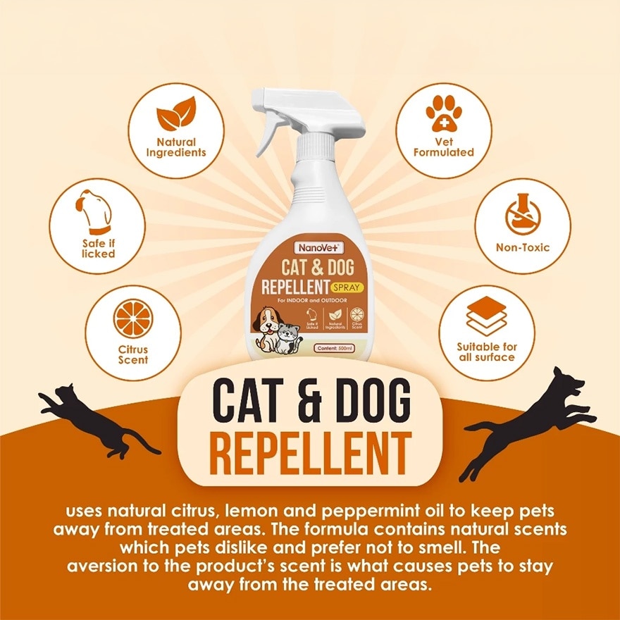 Cat & Dog Repellent Spray 500ml