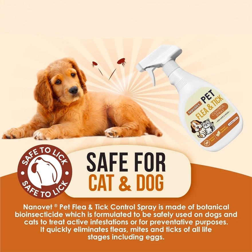 Pet Flea and Tick Spray 500ml