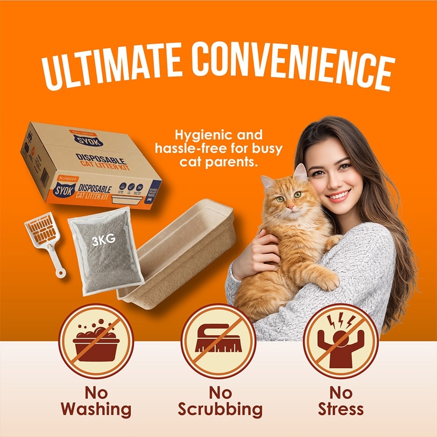 Disposable Cat Litter Kit 3.3kg
