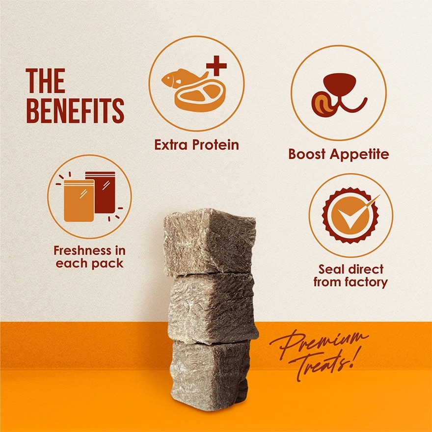 Freeze Dried Beef Cube Premium Treats 200gm