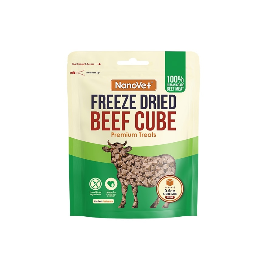Freeze Dried Beef Cube Premium Treats 200gm