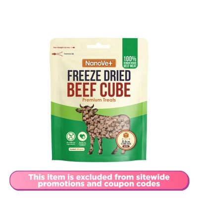 NANOVET - Freeze Dried Beef Cube Premium Treats 200gm