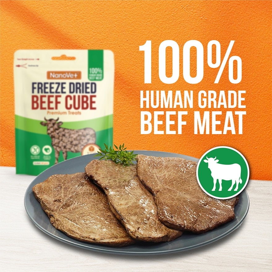 Freeze Dried Beef Cube Premium Treats 200gm
