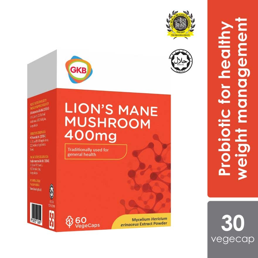 Lion's Mane Mushroom 400mg 60s