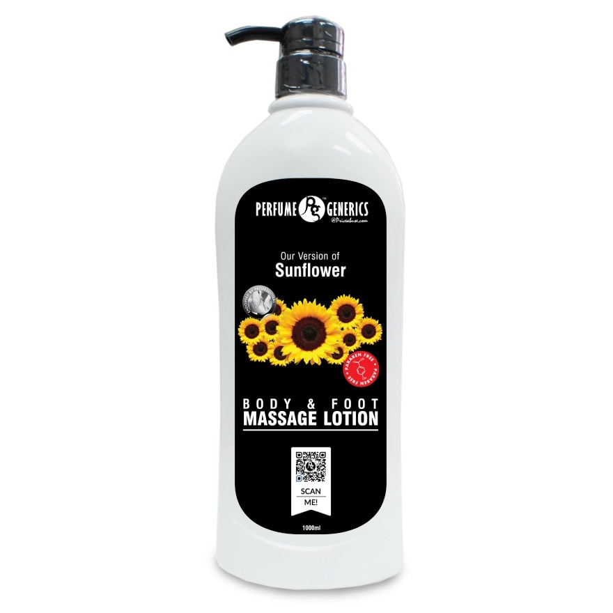 Sunflower Body & Foot Massage Lotion 1L