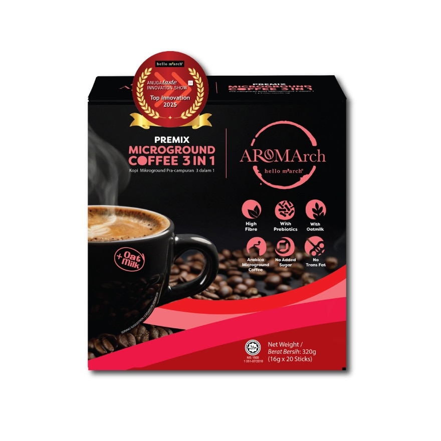 AROMArch Prebiotic Oatmilk Microground Coffee 3-in-1 20s
