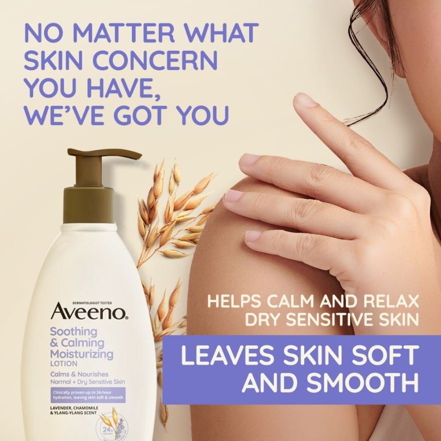 Soothing & Calming Moisturizing Lotion With Lavender Scent 354ml
