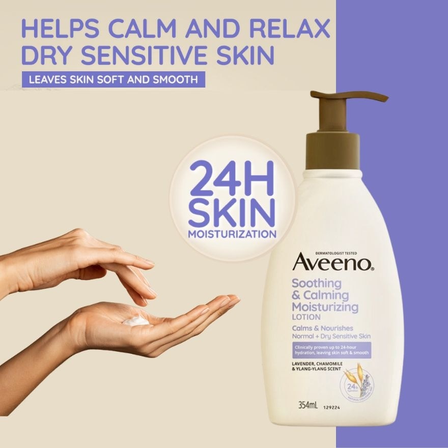 Soothing & Calming Moisturizing Lotion With Lavender Scent 354ml