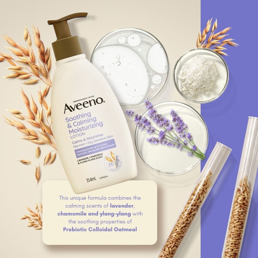 Soothing & Calming Moisturizing Lotion With Lavender Scent 354ml