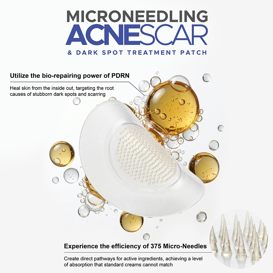 PDRN Microneedling Acne Scar & Dark Spot Treatment Patch 6s