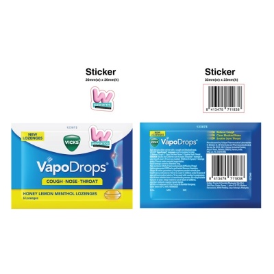 VICKS - W Rewards Promo Vicks Lemon Vapodrops Lozenges 6s