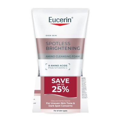 EUCERIN - Spotless Brightening Amino Cleansing Foam Twin Pack 150g