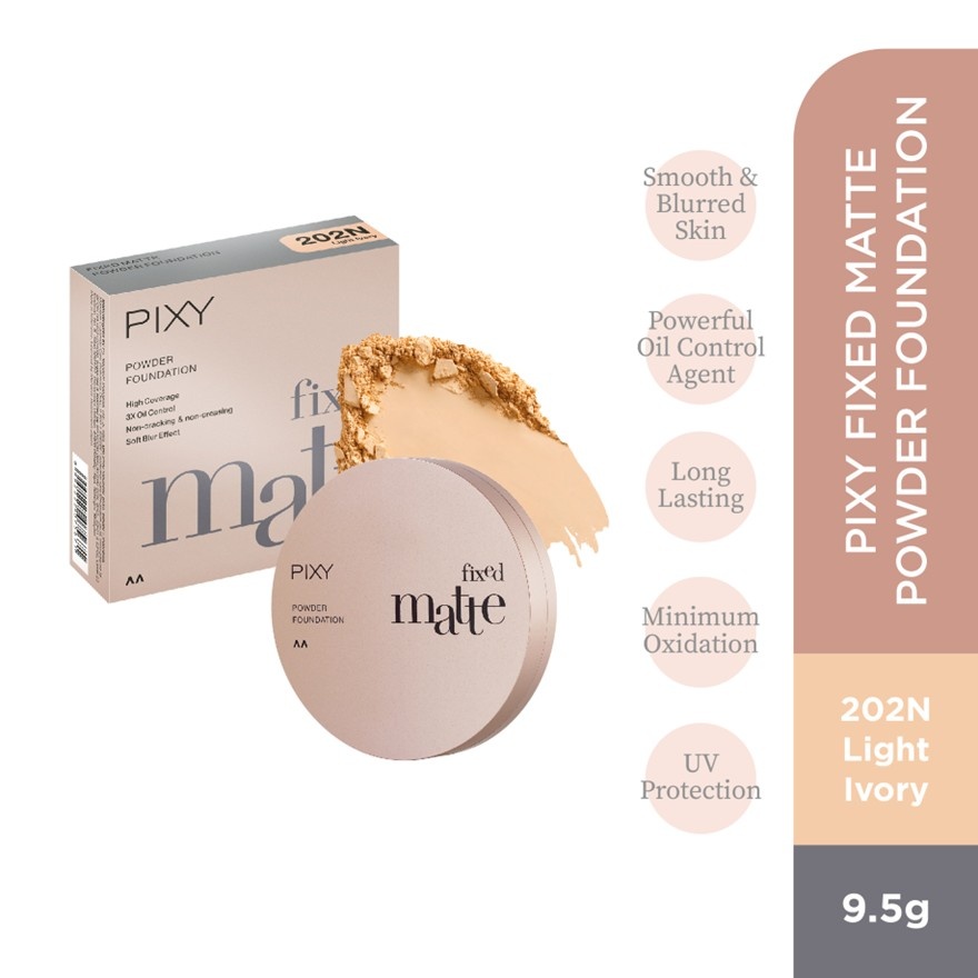 Fixed Matte Powder Foundation 202N Light Ivory 9.5g